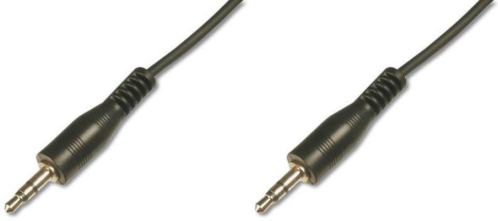 Кабель DIGITUS Audio connection stereo 3.5mm M/M, 2.5м, чорний