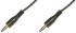 Кабель DIGITUS Audio connection stereo 3.5mm M/M, 2.5м, чорний