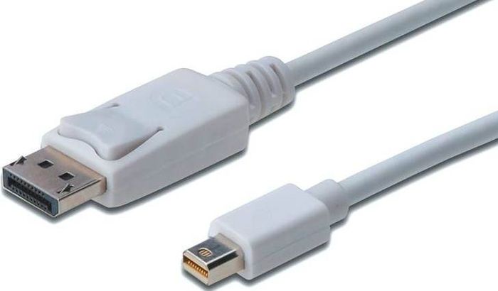 Кабель DIGITUS miniDisplayPort > DisplayPort (M/M), 2м, білий