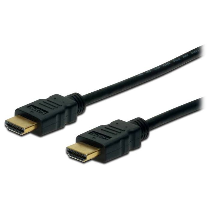 DIGITUS Cable HDMI (M/M), 2m, High speed/Ethernet, black