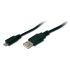 DIGITUS Cable USB-A > microUSB charge/data, 1.8m, black