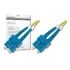 DIGITUS Fiber Optic Patch Cord, SC to SC, OS2, Singlemode 09/125 µ, Duplex, Length 2m