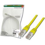 Патч-корд DIGITUS CAT 5e UTP, 3м, AWG 26/7, Cu, PVC, жовтий