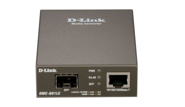 Медиаконвертер   1xGE, 1xSFP <B> (дивитись /E) </B> D-Link DMC-G01LC