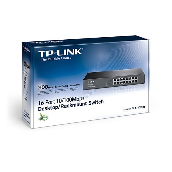Комутатор TP-LINK  16xFE, Некерований TP-Link TL-SF1016DS