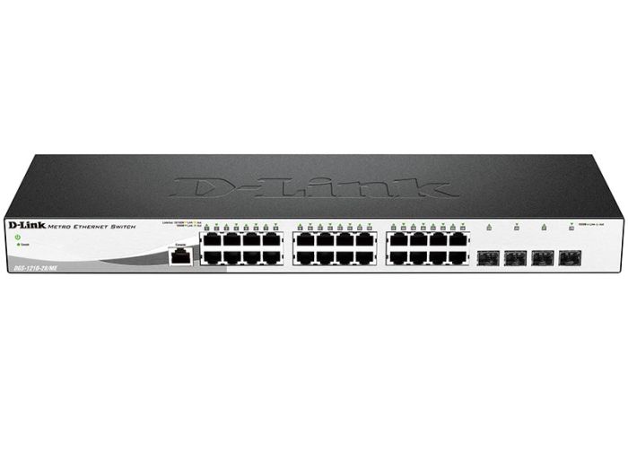 Коммутатор   ревB 24x1G, 4xSFP, L2 D-Link DGS-1210-28/ME