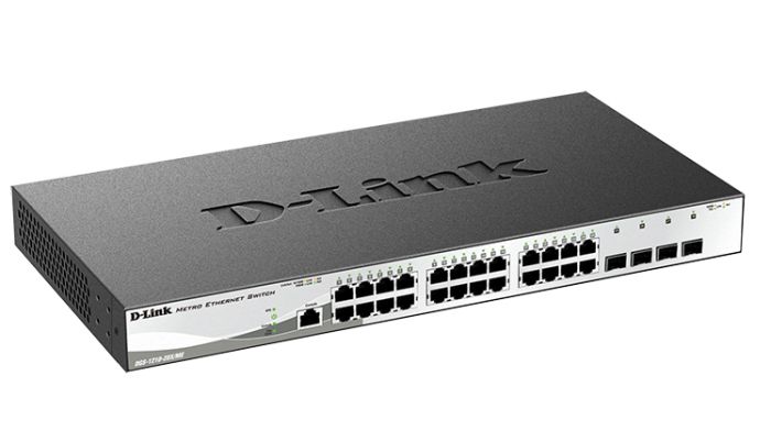Комутатор   24xGE, 4xSFP+ D-Link DGS-1210-28X/ME