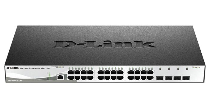 Комутатор   24xGE, 4xSFP+ D-Link DGS-1210-28X/ME