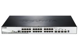 Комутатор   24xGE PoE, 4xSFP+, SmartPro D-Link DGS-1510-28XMP