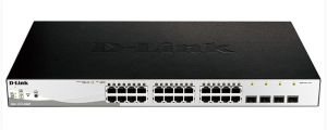 Комутатор   24xGE PoE, 4xSFP, 370W, WebSmart D-Link DGS-1210-28MP