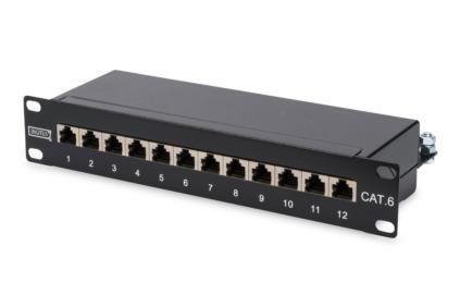 Патч-панель DIGITUS CAT 6 STP, 10", 1U, 12 портов, собранная