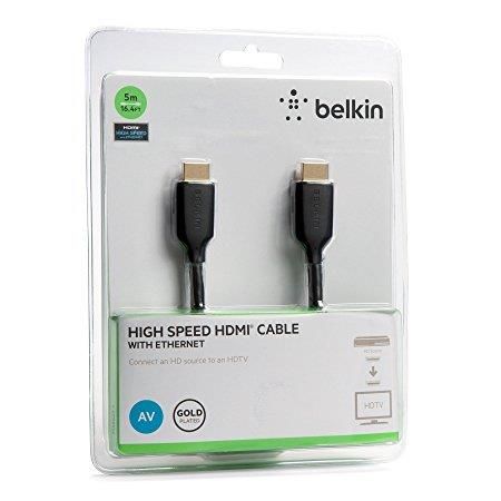 Belkin Cable HDMI (M/M) 5m, High Speed Ethernet, black