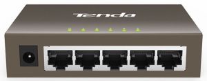 Комутатор TENDA  5xGE, Desktop метал, Некерований Tenda TEG1005D
