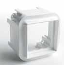 WHITE 2XRJ45 KEYSTONE ADAPTOR