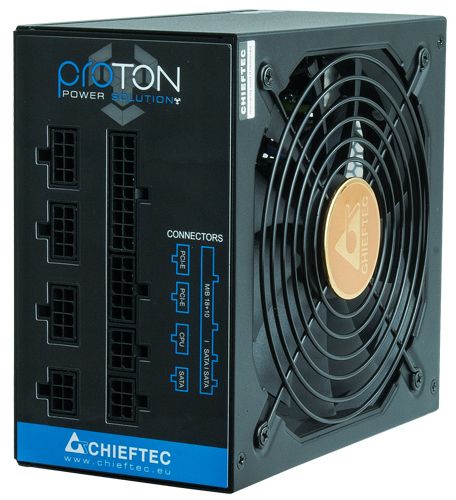 CHIEFTEC PSU Proton (1000W), >85%, 80+ Bronze, 140mm, 1xMB 24pin(20+4), 1xCPU 8pin(4+4), 1xCPU 8pin, 3xMolex, 9xSATA, 6xPCIe 8pin(6+2), Fully Modular