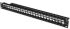 DIGITUS Modular Patch Panel, shielded, 24-port, Blank, 1U, Rack Mount Color black RAL 9005