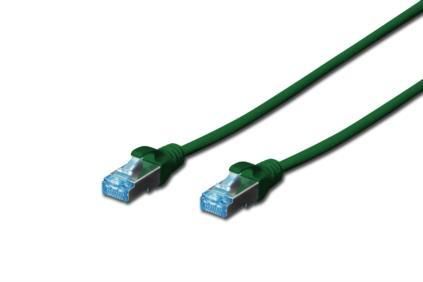 Патч-корд DIGITUS CAT 5e SF-UTP, 2м, AWG 26/7, Cu, PVC, зелений