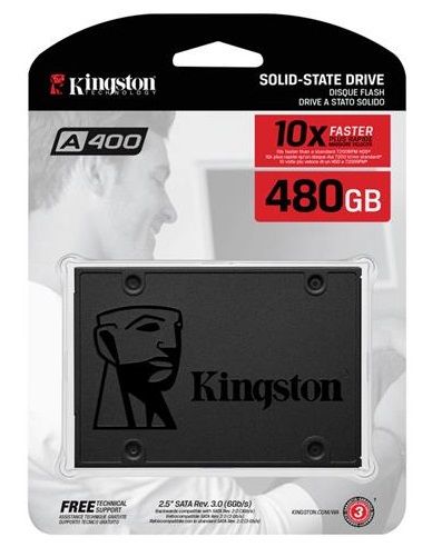 Накопичувач SSD Kingston 2.5"  480GB SATA A400