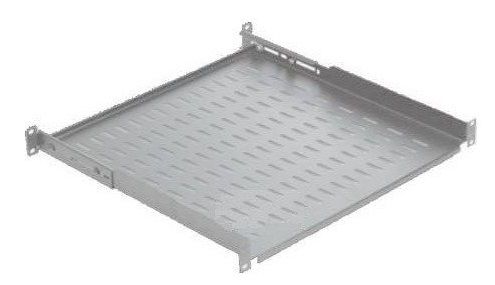 MIRSAN 1U 19" FRONT, 1U 19" REAR CONNECTED D=450MM SHELF  WHITE