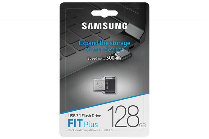 Накопичувач Samsung 128GB USB 3.1 Type-A Fit Plus Чорний