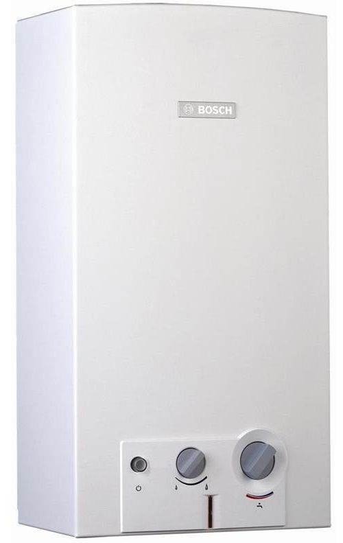 Газова колонка Bosch Therm 4000 O WR 10-2 B, 10 л/хв., 17.4 кВт, рег. потужн., розпалювання від батарейок
