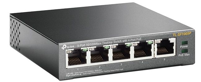 TP-LINK Switch  5xFE (4xPoE), 56W, Unmanageable TP-Link TL-SF1005P