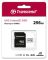 Карта пам'яті Transcend microSD  256GB C10 UHS-I R100/W40MB/s + SD