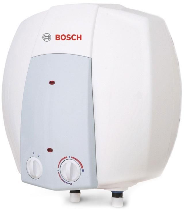 Electric water heater BOSCH compact Tronic 2000 T Mini, 15L, 1,5kW, mounting above the sink, mechanical control, B, white