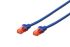 DIGITUS patch cable CAT 6 UTP, 3m, AWG 26/7, CCA, PVC, blue