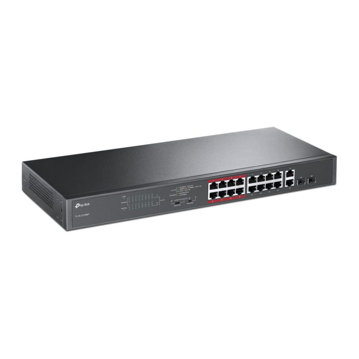 Комутатор TP-LINK  16x1FE (16xPoE), 2xSFP, 192Вт, Некерований TP-Link TL-SL1218MP