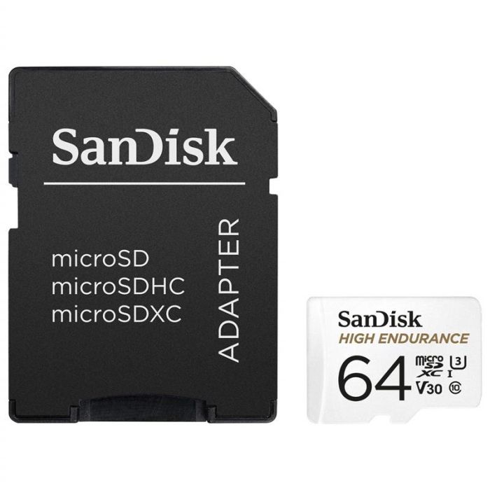 SanDisk microSD   64GB C10 UHS-I U3 V30 R100/W40MB/s High Endurance