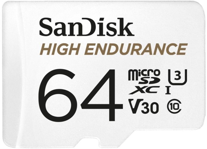 SanDisk microSD   64GB C10 UHS-I U3 V30 R100/W40MB/s High Endurance