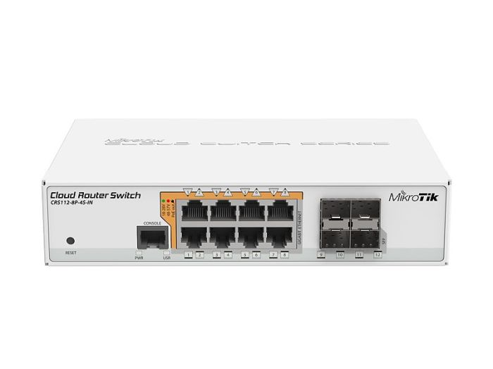 MikroTik Cloud Router Switch 112-8P-4S-IN