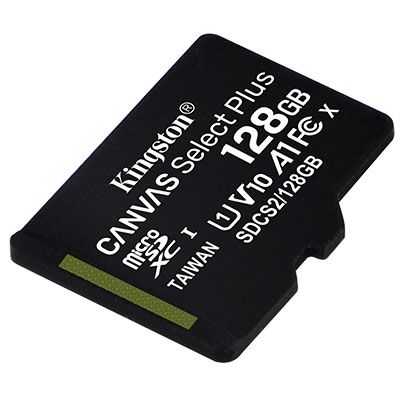 Карта памяти Kingston microSD  128GB C10 UHS-I R100MB/s