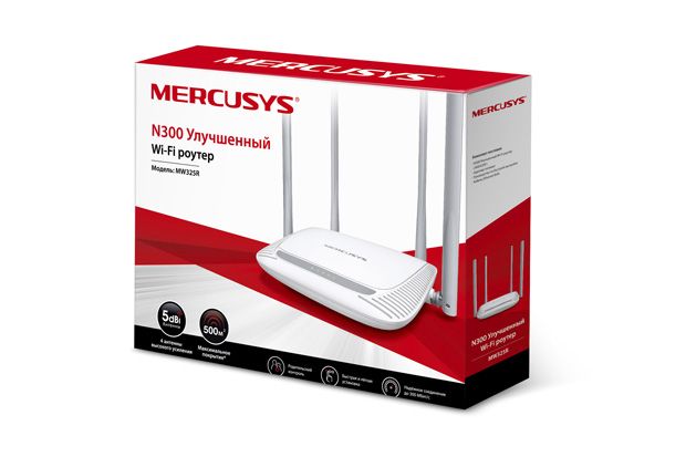 Маршрутизатор MERCUSYS  N300, 3xFE LAN, 1xFE WAN Mercusys MW325R
