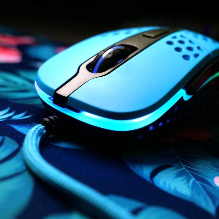 Mouse Xtrfy M4, USB-A, RGB, Miami Blue