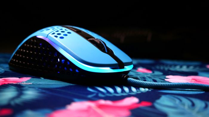 Mouse Xtrfy M4, USB-A, RGB, Miami Blue