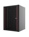 Шафа MIRSAN 19", 16U, WTN, 600x450 мм, максимально 100 кг, чорна