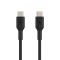 Кабель USB-C > USB-C заряджання/синхронізації Belkin 1м, 60Вт, Type-C, PVC, чорний