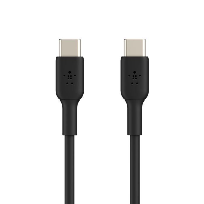 Кабель USB-C > USB-C заряджання/синхронізації Belkin 1м, 60Вт, Type-C, PVC, чорний