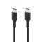 Кабель USB-C > USB-C заряджання/синхронізації Belkin 1м, 60Вт, Type-C, PVC, чорний