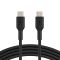 Кабель USB-C > USB-C заряджання/синхронізації Belkin 1м, 60Вт, Type-C, PVC, чорний