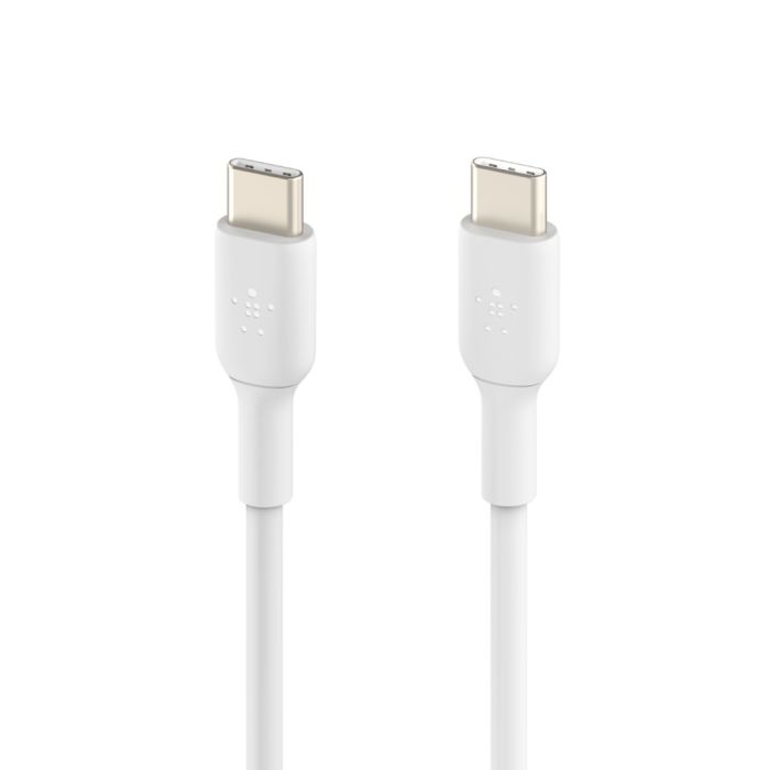 Кабель USB-C > USB-C заряджання/синхронізації Belkin 1м, 60Вт, Type-C, PVC, білий