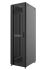 Шафа MIRSAN 19", 46U, GTS, перфорація 63%, 600x1000 мм, максимально 2000 кг, чорна