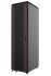 Шкаф MIRSAN 19", 42U, GTV, стеклянная дверь, 800x800 мм, максимально 2000 кг, черный