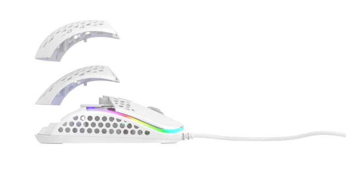 Mouse Xtrfy M42, USB-A, RGB,  Білий
