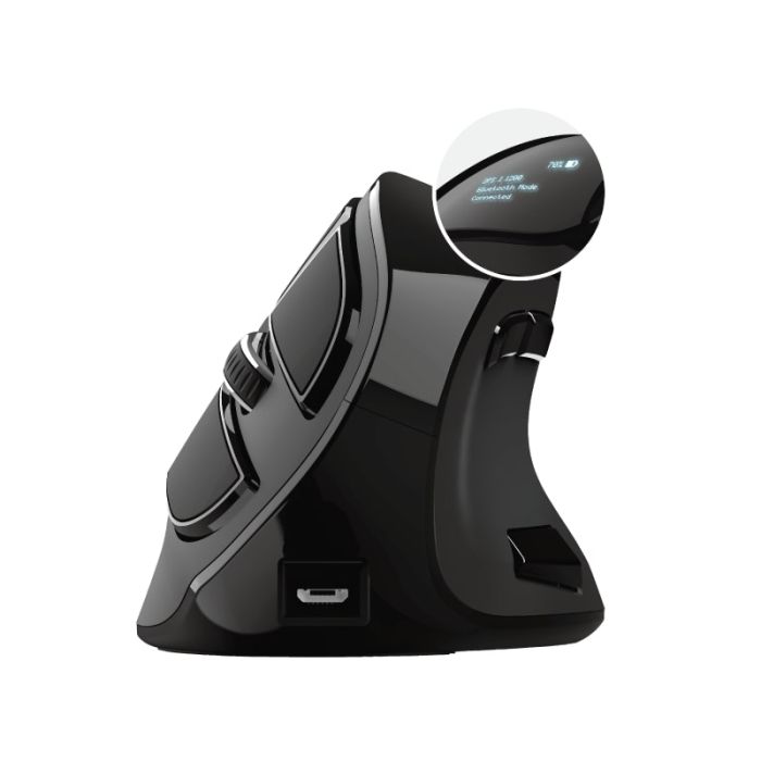 Мышь Trust Voxx Rechargeable Ergonomic, WL, Черный