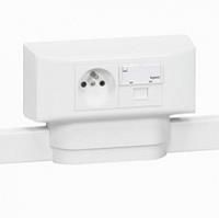 Коробка Legrand Mosaic 4 модуля для каналов DLPlus, глубиной 12.5мм, 16мм, 20мм