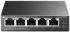 Комутатор TP-LINK  5xGE (4xPoE), 40Вт, Некерований TP-Link TL-SG1005LP