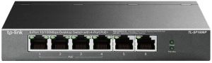 Комутатор TP-LINK  6x1FE (4xPoE), 67Вт, Некерований TP-Link TL-SF1006P